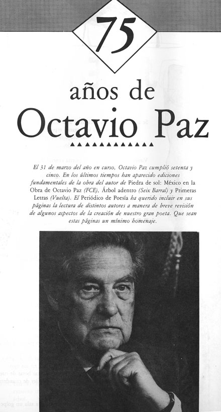 75 años de Octavio Paz